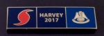 HURRICANE HARVEY 2017 LOUISIANA STATE FLAG Commendation Bar unform pin